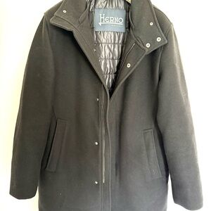 Herno Black wool Coat